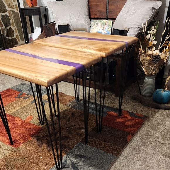 Montana Made Elm End Tables - Picture 6 of 9